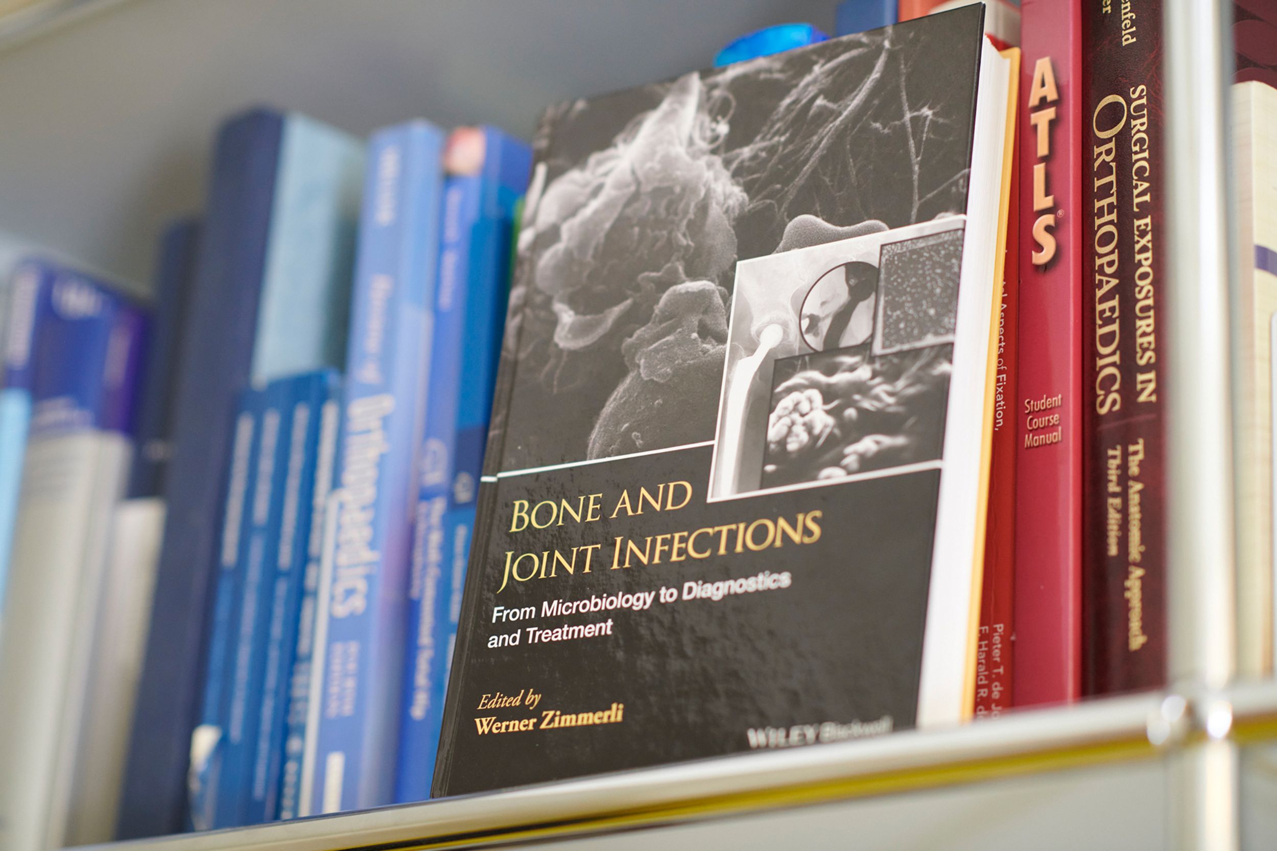 Close-up of reference books 