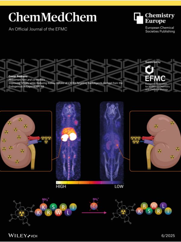 Das Forschungsteam um Prof. Melpomeni Fani, Leiterin der radiopharmazeutischen Chemie, erzielte eine entscheidende Verbesserung bei der Entwicklung bestimmter Radiotheragnostika zur Krebstherapie. Diese wurde als Cover Story der renommierten internationalen Zeitschrift ChemMedChem gewürdigt.